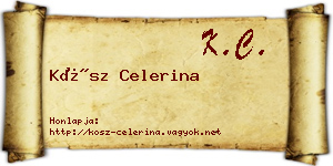 Kósz Celerina névjegykártya
